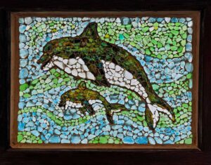 Sea Glass Dolphins