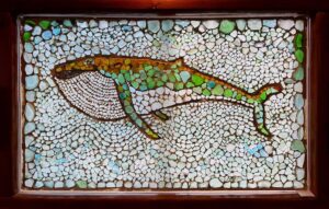 Sea Glass Whale Art
